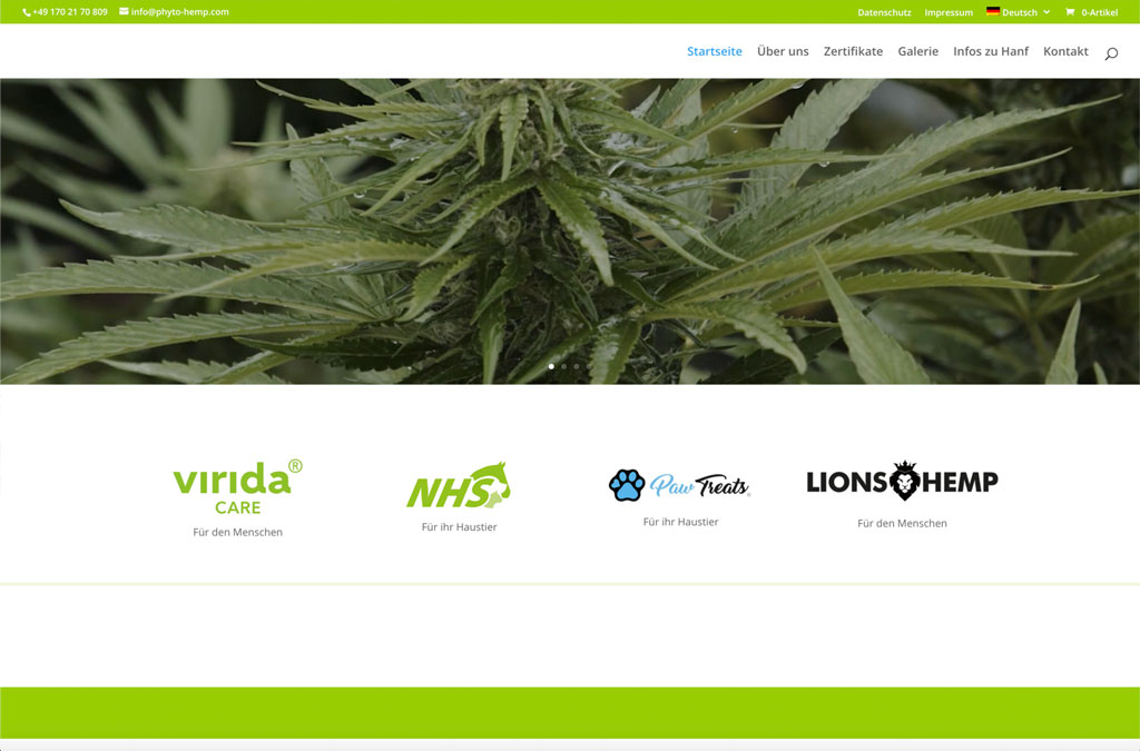 PHYTO HEMP – CBD Öle und Produkte aus Canabis